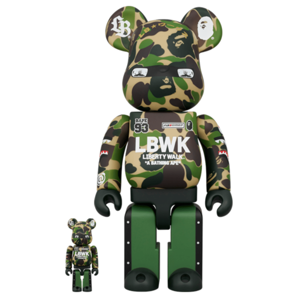 LBWK × BAPE(R) 100% & 400% Be@rBrick